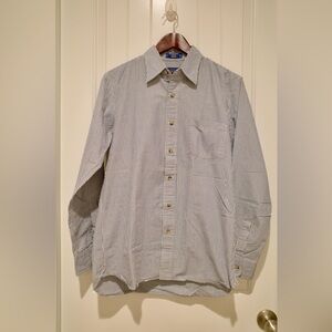 Pendleton Westover Shirt Fitted Flannel Button Up - Blue White - Small